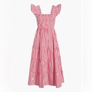 Hill House Red and White Striped Nap Dress